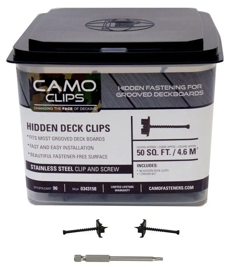 Camo 0343158 Hidden Deck Clip