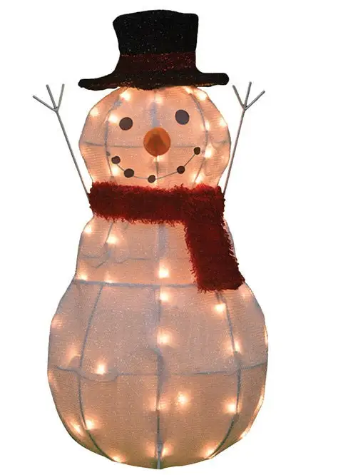 Candy Cane Lane 20019 Pre-lit Snowman Yard Art