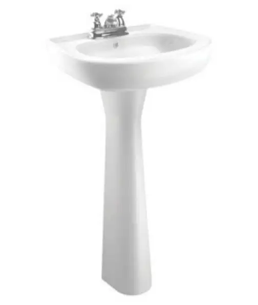 Cato J3001010100 Jazmin Pedestal Lavatory Sink