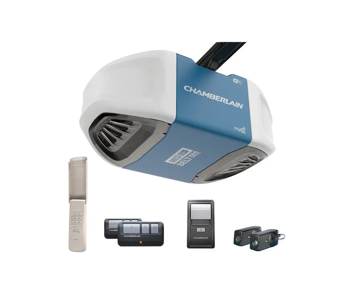 Chamberlain B550 Smartphone-Controlled Ultra-Quiet & Strong Belt Drive Garage Door Opener