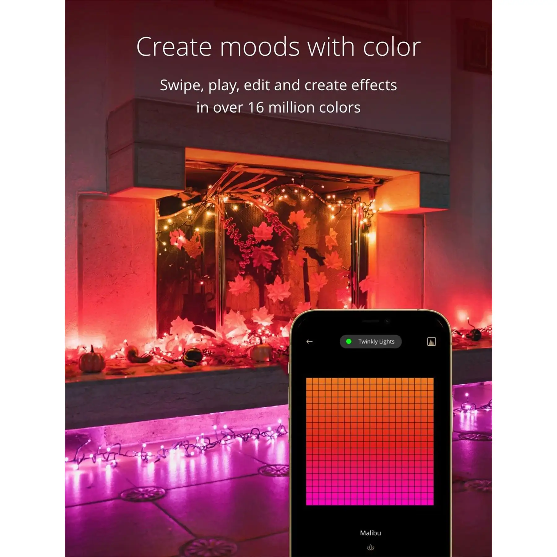 Twinkly Cluster App-Controlled Smart LED Christmas Lights 400 RGB ...