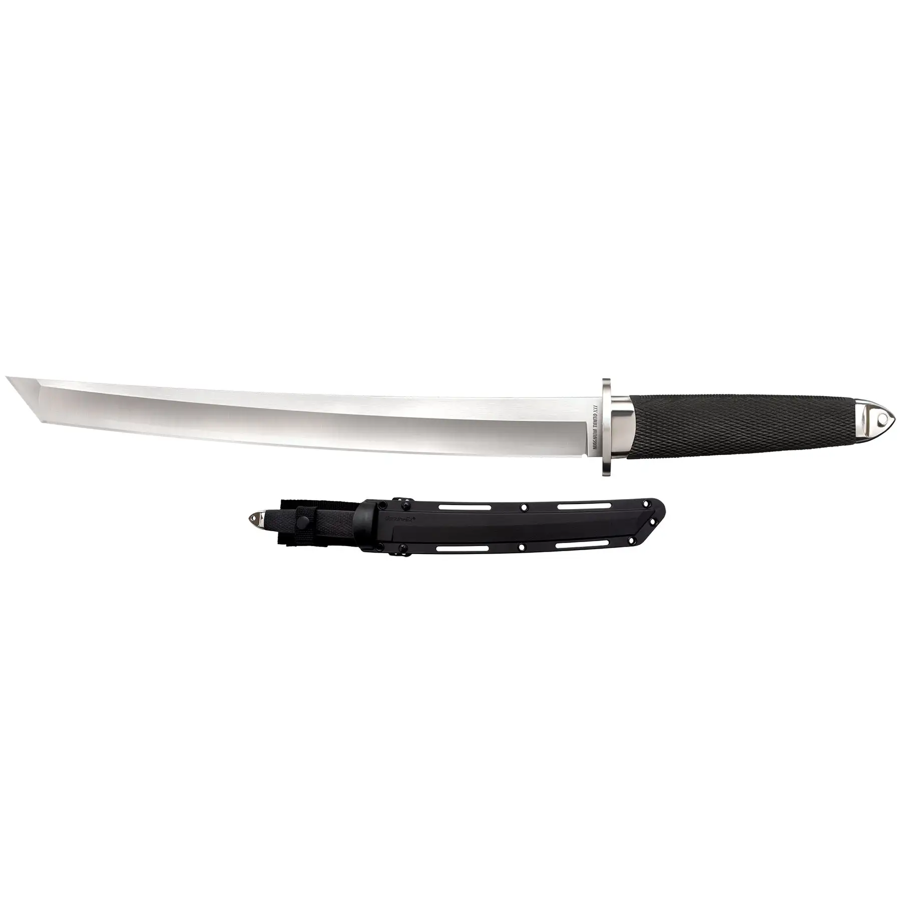 Cold Steel 35AE Magnum Tanto XII San Mai 12 Inch Steel Sword Knife with Sheath