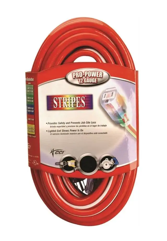 Coleman Cable 025498841 Stripes Light End Cord