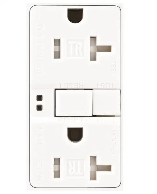 Arrow Hart TRSGF20W Self-Test Duplex GFCI Receptacle