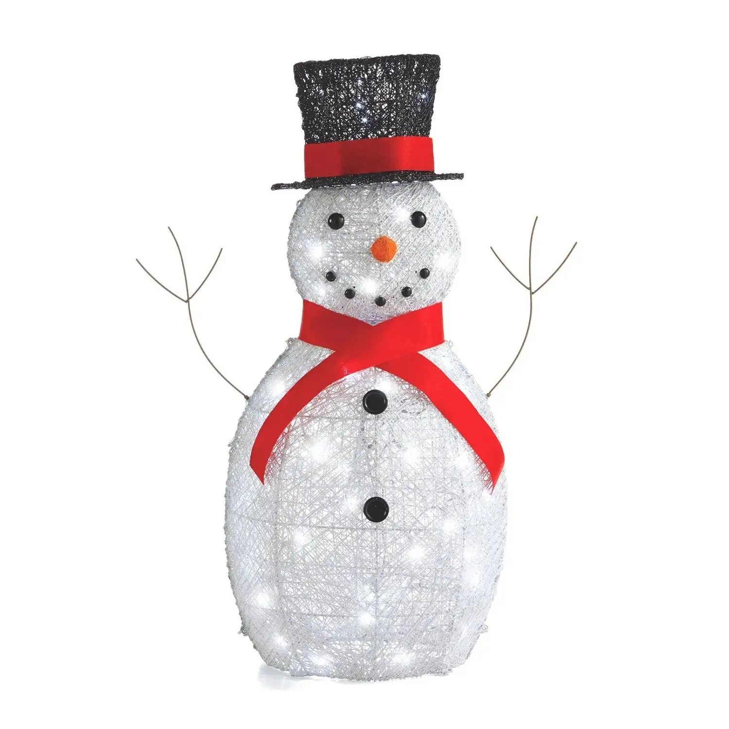 NOMA Snowman Christmas Display PreLit Bright LED Outdoor Holiday Lawn Decoration