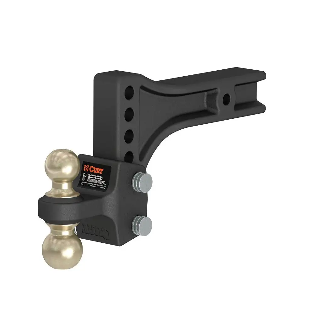 Curt 45937 Adjustable Trailer Hitch Dual-Ball Mount