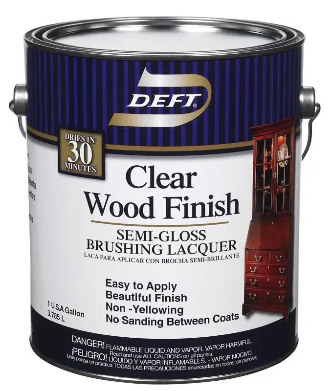 Deft 011-01 Interior Clear Wood Finish Gloss Brushing Lacquer