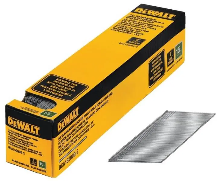 DeWalt DCA15200G-2 15-Gauge DA Angled Finish Nails