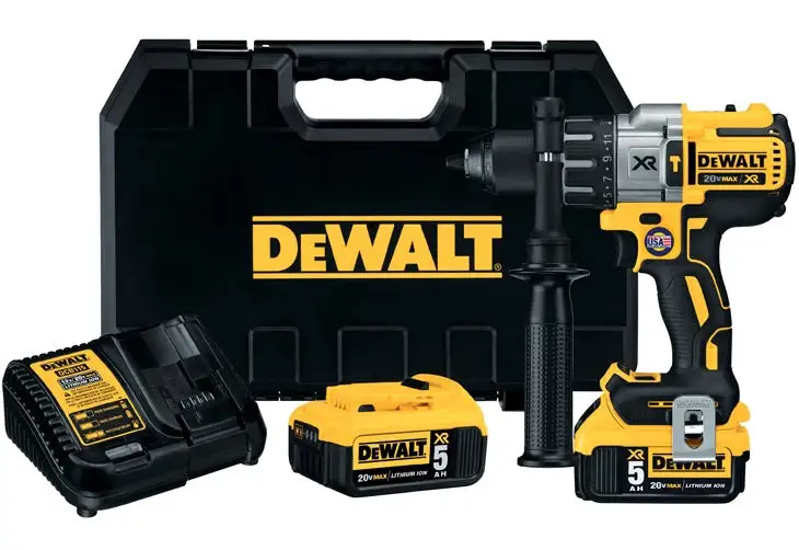 DeWalt DCD996P2 20V MAX XR Lithium Ion Brushless 3-Speed Hammer Drill Kit