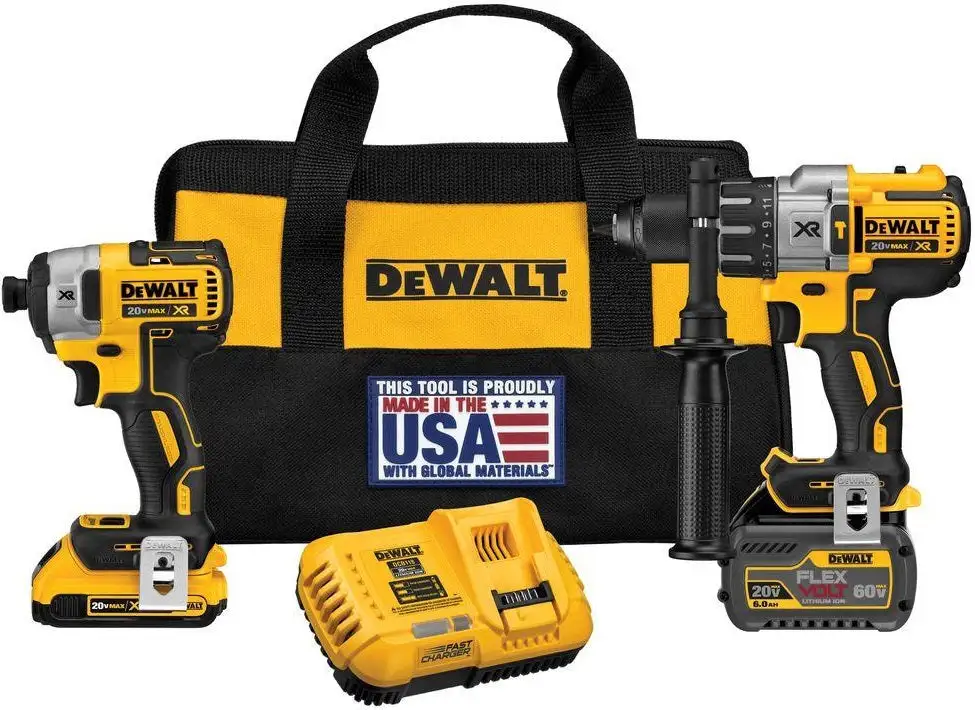 DeWalt DCK299D1T1 Flexvolt Hammerdrill & Impact Driver Combo Kit