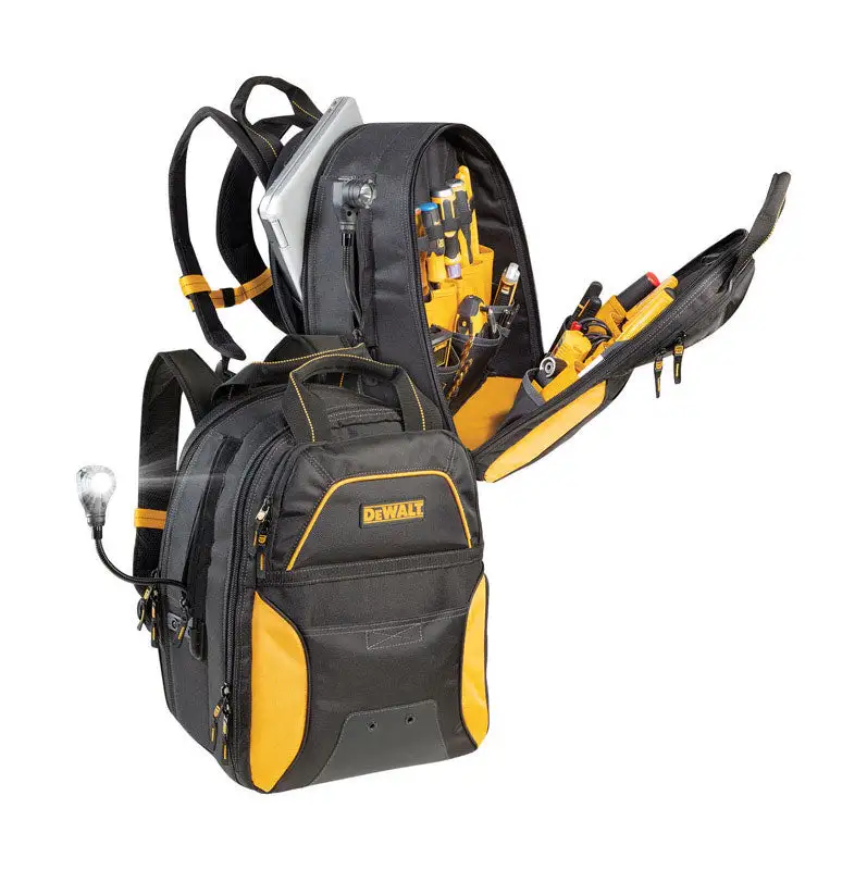 Dewalt DGCL33 33-Pocket Lighted USB Charging Tool Backpack