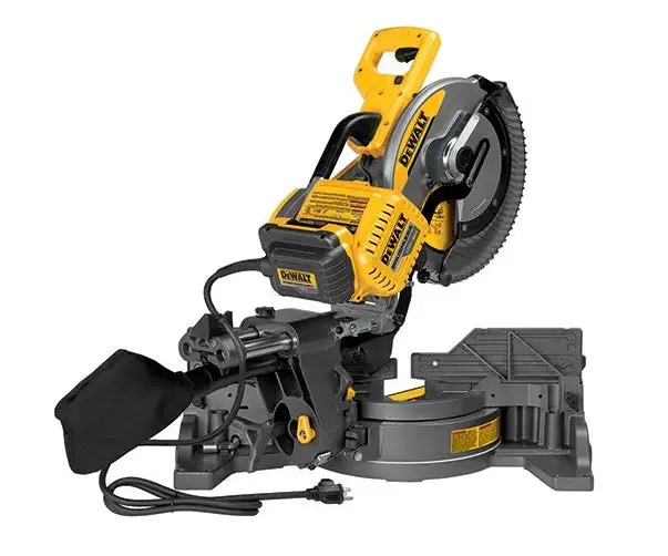 DeWalt DHS790AB Double Bevel Compound Sliding Miter Saw With Adapter