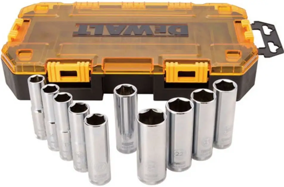 DeWalt DWMT73814 1/2" Drive SAE Deep Socket Set