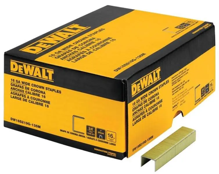 DeWalt DW16S219G-135M 16-Gauge Crown Staple