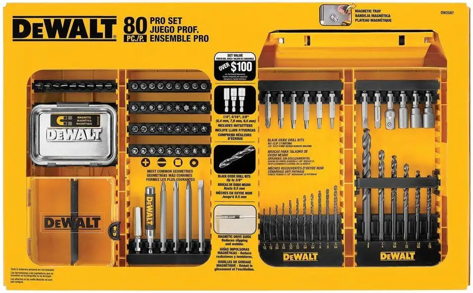 DeWalt DW2587 Professional Drilling/Driving Bit Set