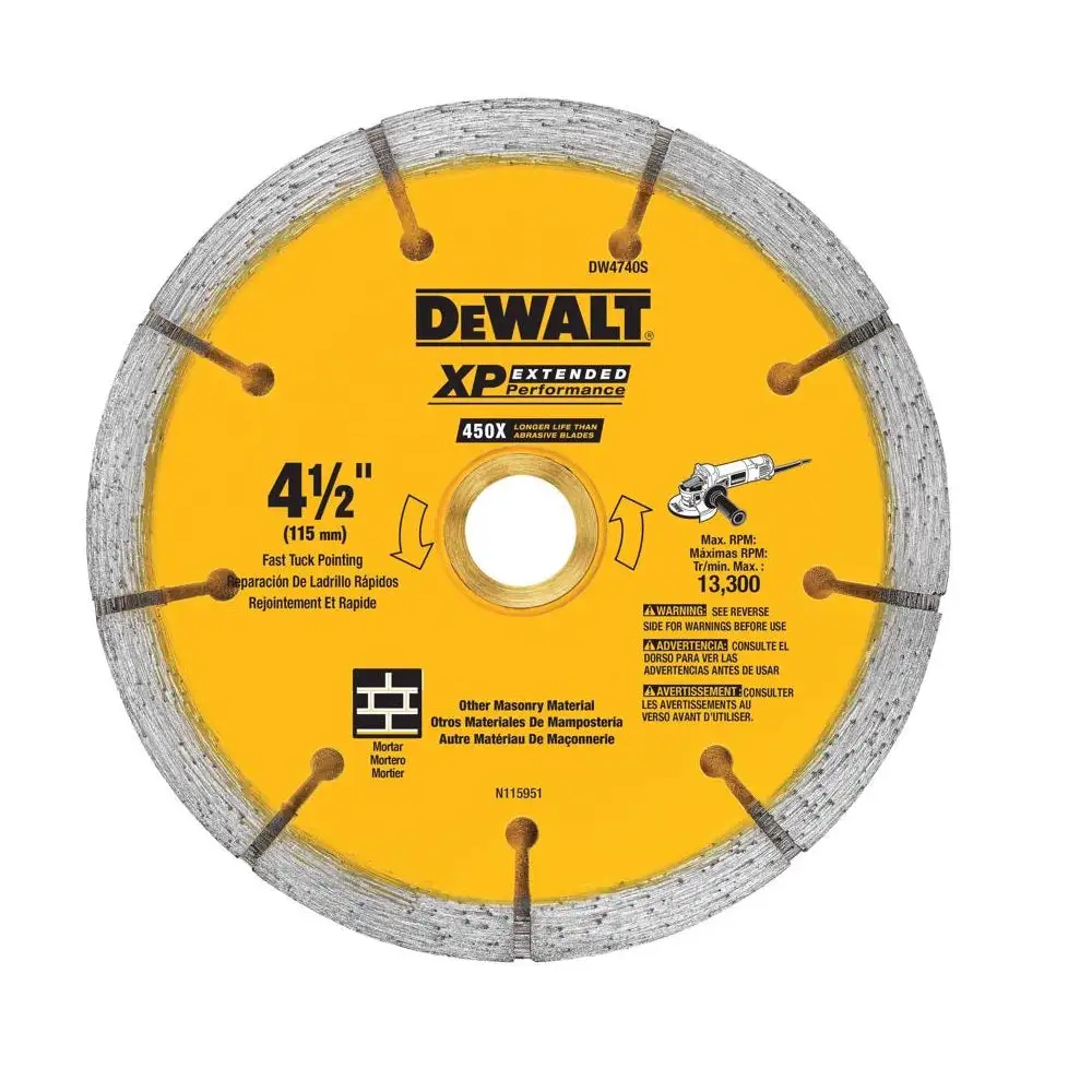 DeWalt DW4740S Segmented Tuckpointing Blade