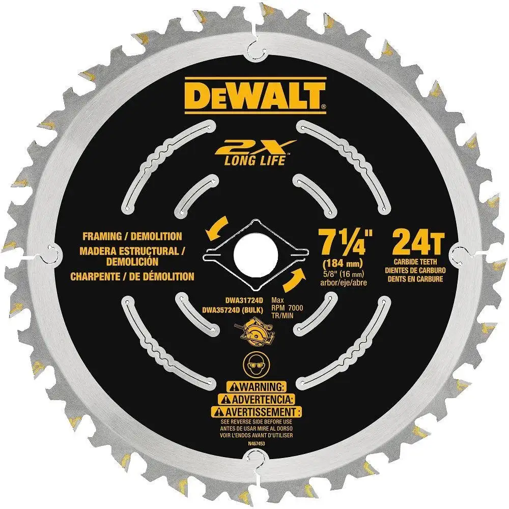 DeWalt DWA31724D 2X Long Life Saw Blade