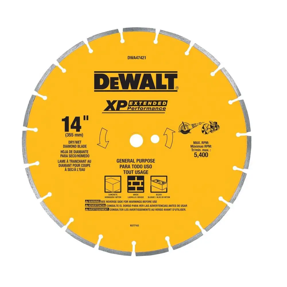 DeWalt DWA47421 XP Segmented Rim Circular Saw Blade