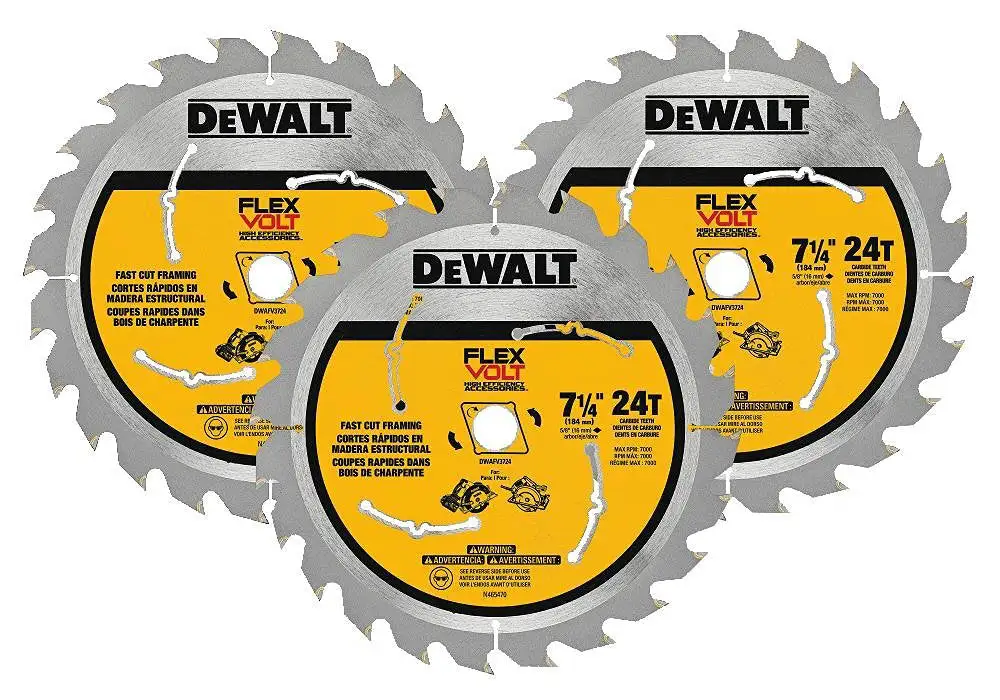 DeWalt DWAFV37243 Flexvolt 24T Circular Saw Blade