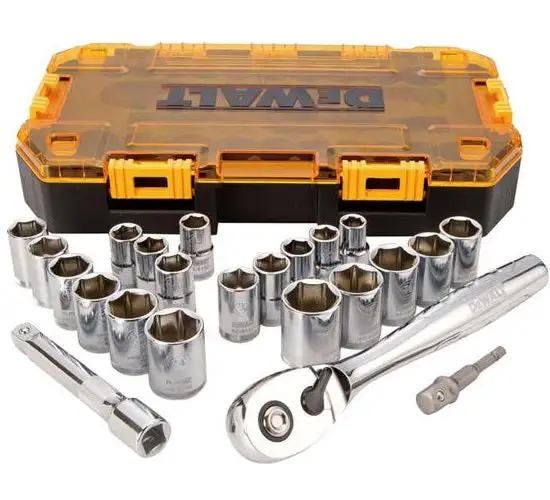 DeWalt DWMT73813 Metric and SAE Drive Socket Set