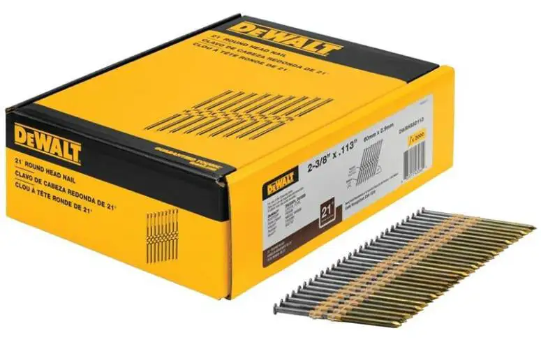 DeWalt DWRHS8D113 21-Degree Metal Framing Nails