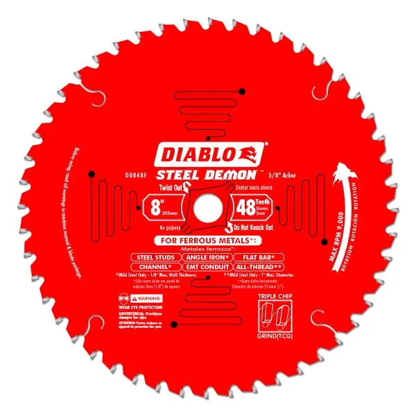 Diablo D0842CF Steel Demon Metal Cutting Saw Blade