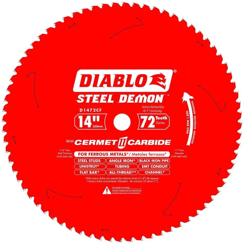 Diablo D1472CF Steel Demon Cermet II Carbide Blade