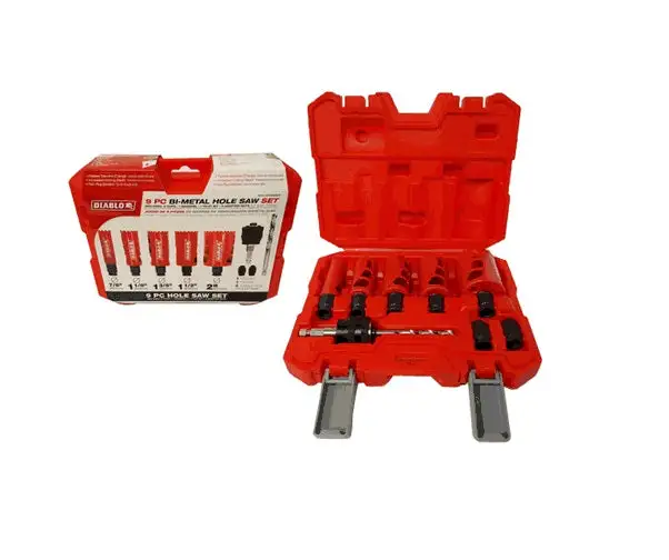 Diablo DHS09SGP 9 Piece BI-Metal Hole Saw Set