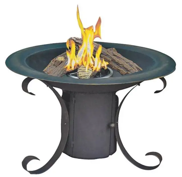 Worldwide 66034 Gas Firepit Steel Mendocino