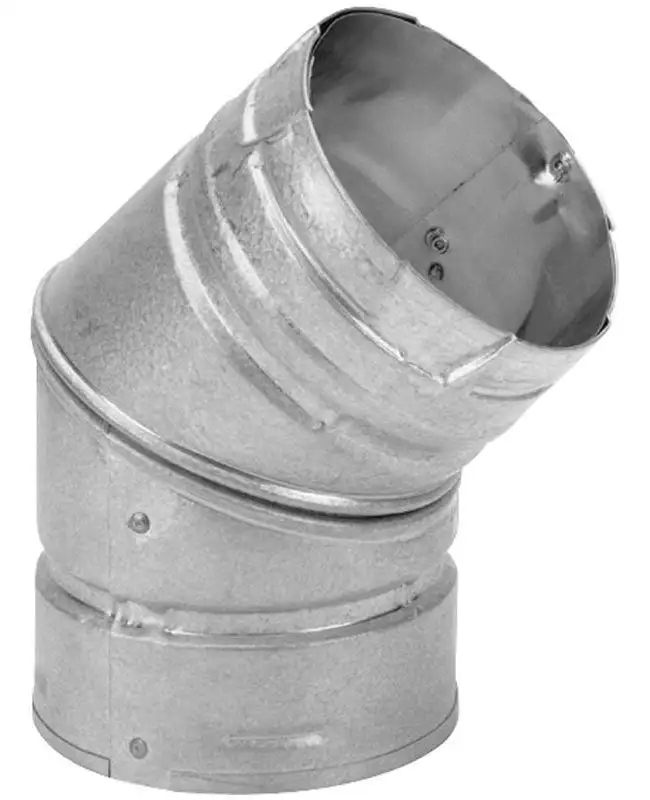 DuraVent 4PVL-E45 45-Degree Elbow Chimney Stove Pipe