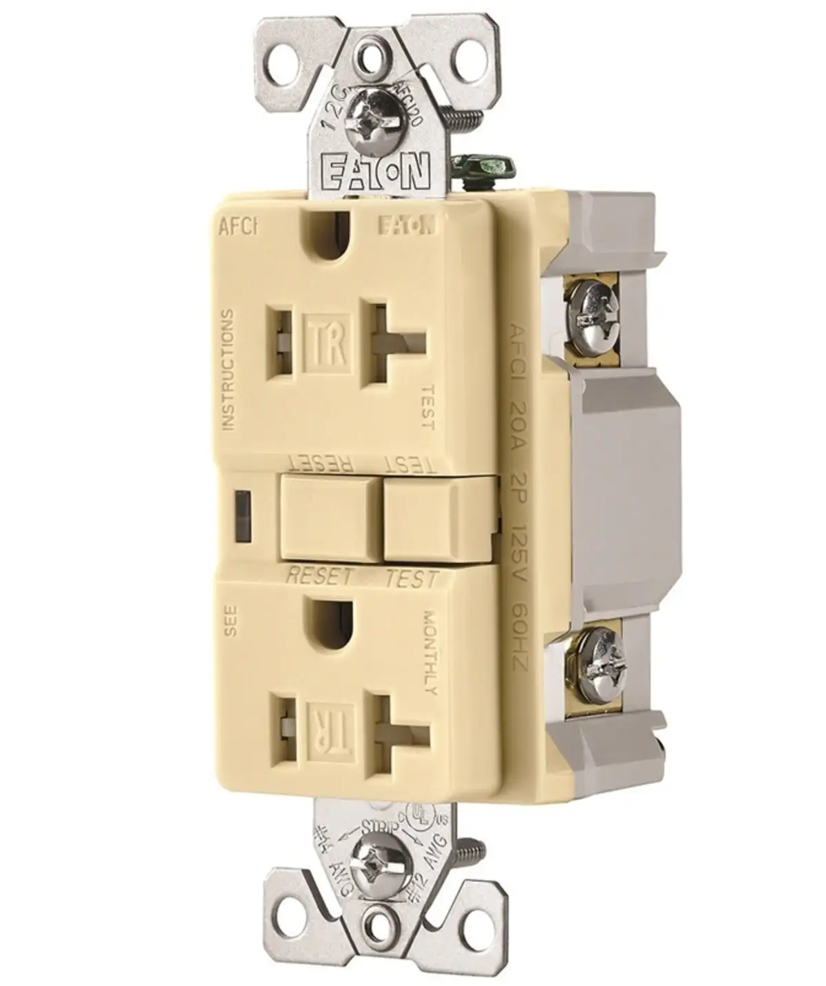 Eaton TRAFCI20V Tamper Resistant AFCI Duplex Receptacle