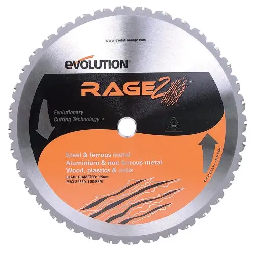 Evolution RAGE355 Rage 2 Multi- Purpose Saw Blade