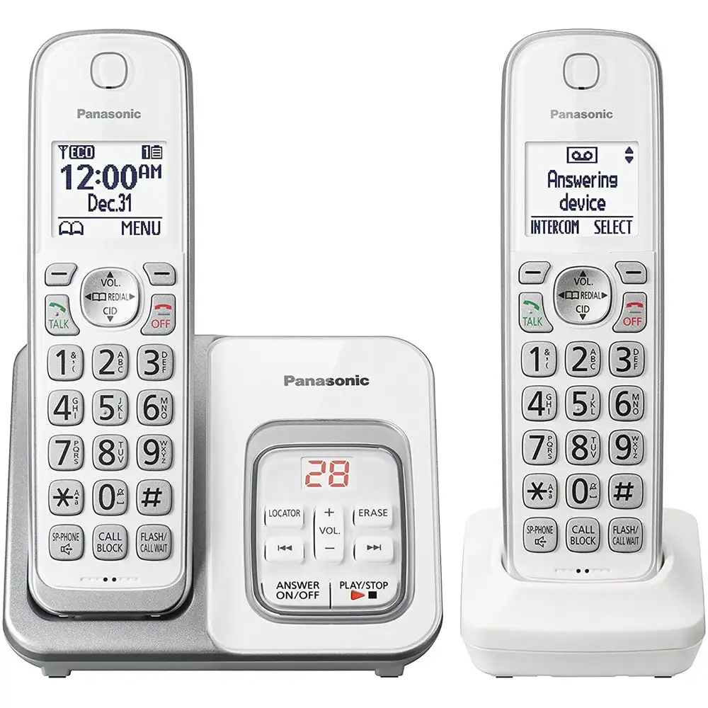 Panasonic KX-TGD532W Expandable Cordless Phone With Call Block