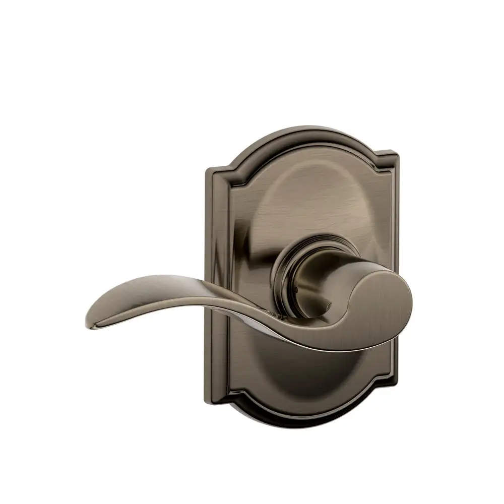 Schlage F10 ACC 620 CAM Camelot Trim with Accent Hall and Closet Lever