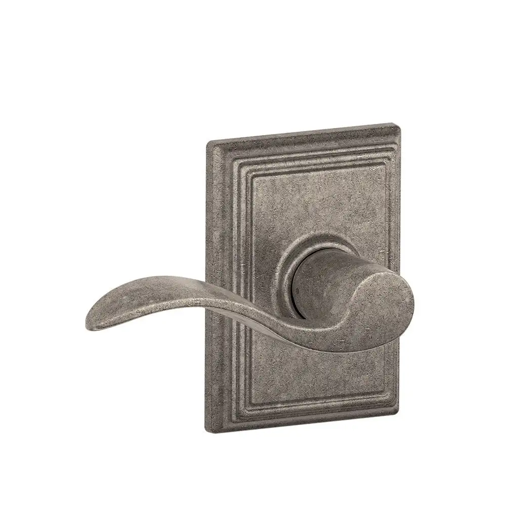 Schlage F10 ACC 621 ADD Passage Accent Door Leverset with the Decorative Addison Ros