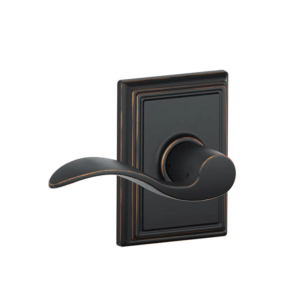 SchlageF10 ACC 716 ADD Addison Trim with Accent Hall and Closet Lever