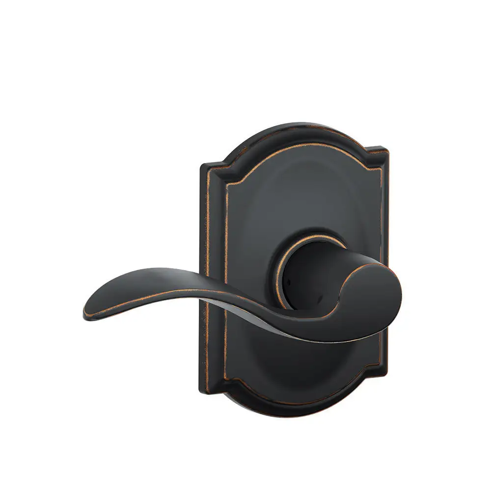 Schlage F10 ACC 716 CAM Accent with Camelot Passage Lock