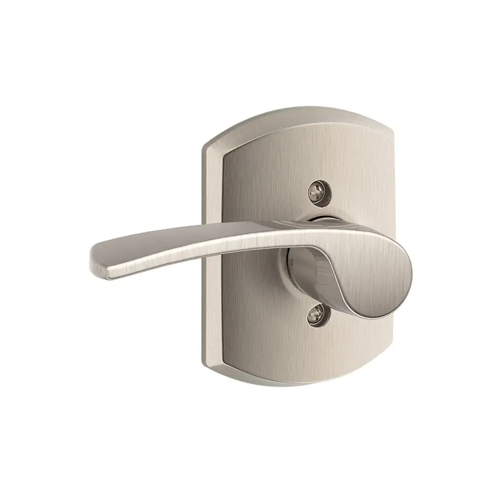 Schlage F170 MER LH 619 GRW Merano Left Hand Dummy Lever