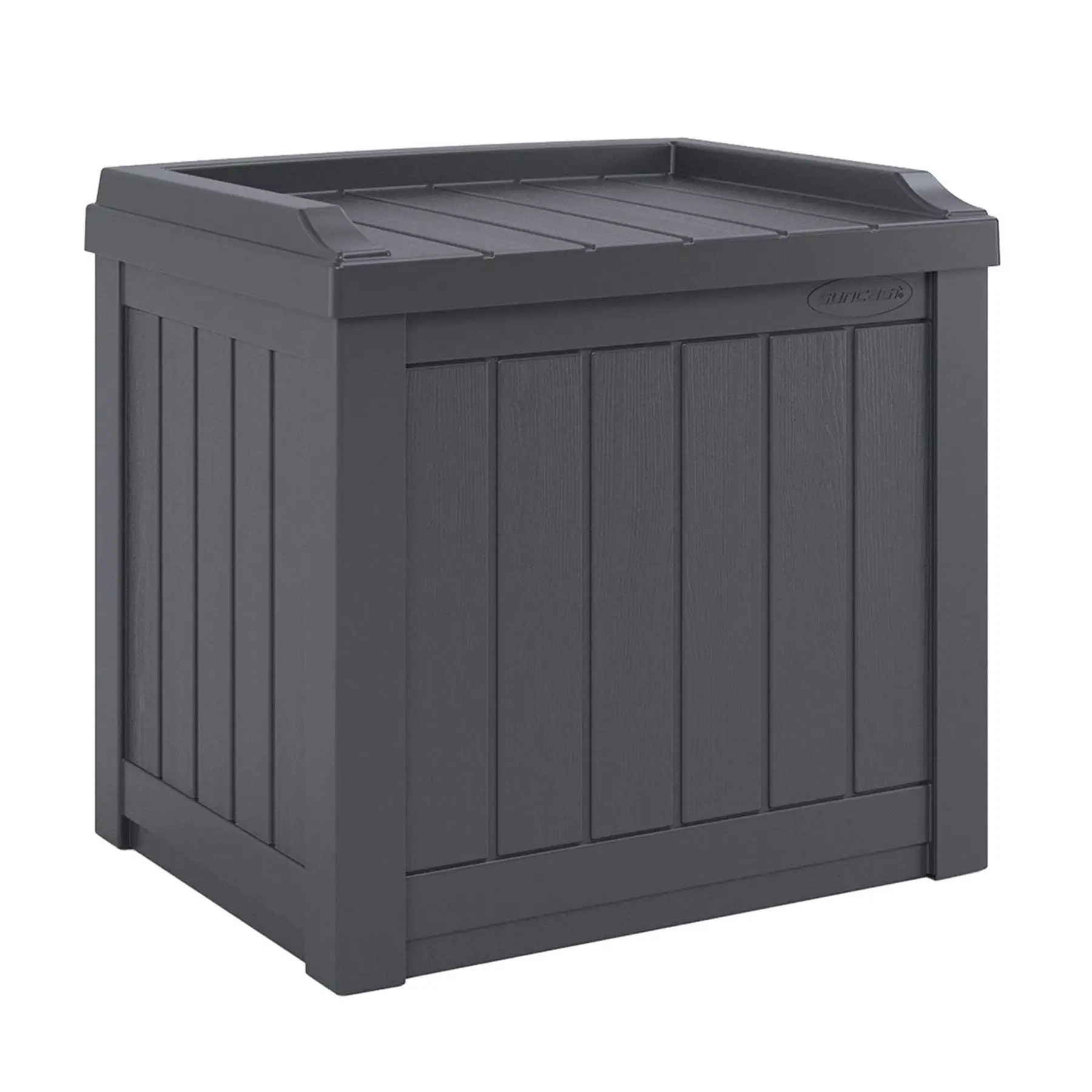 Suncast SS500ST 22 Gallon Small Resin Outdoor Patio Storage Deck Box