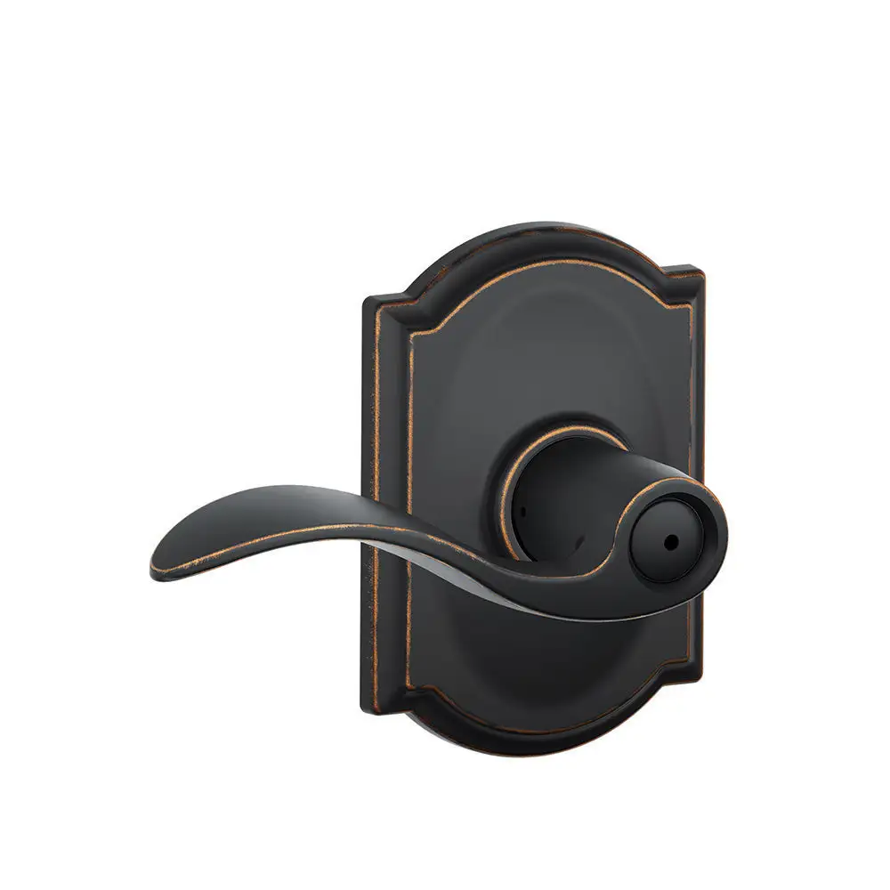 Schlage F40 ACC 716 CAM Camelot Collection Accent Privacy Lever