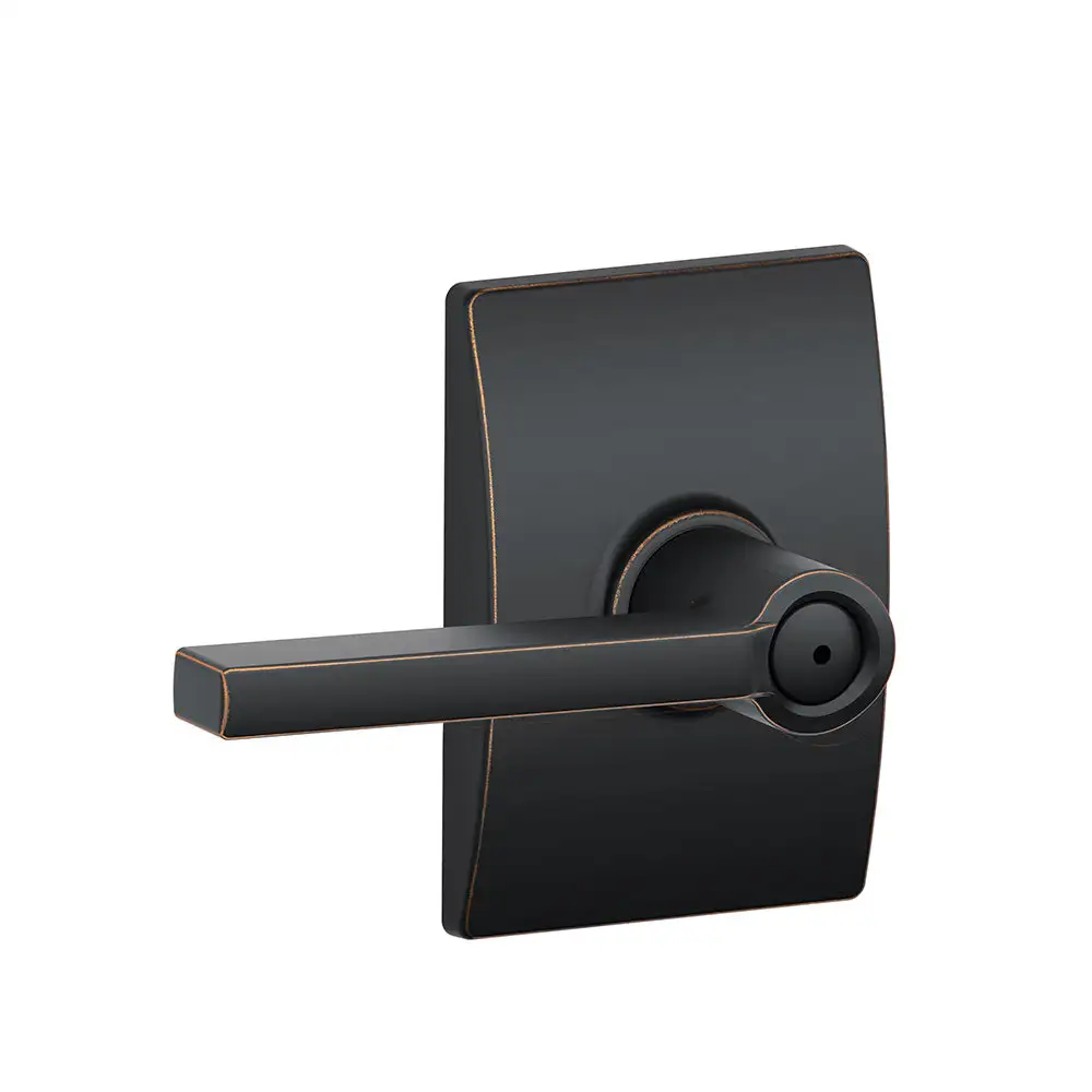 Schlage F40 LAT 716 CEN Century Collection Latitude Privacy Lever