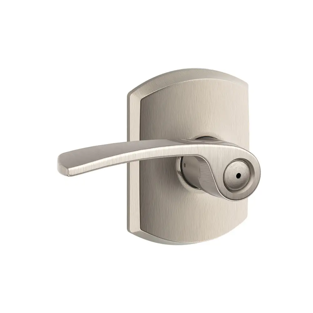 Schlage F40 MER 619 GRW Merano Privacy Door Lever Set