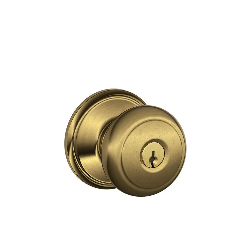 Schlage F51A AND 609 Andover Keyed Entry Knob