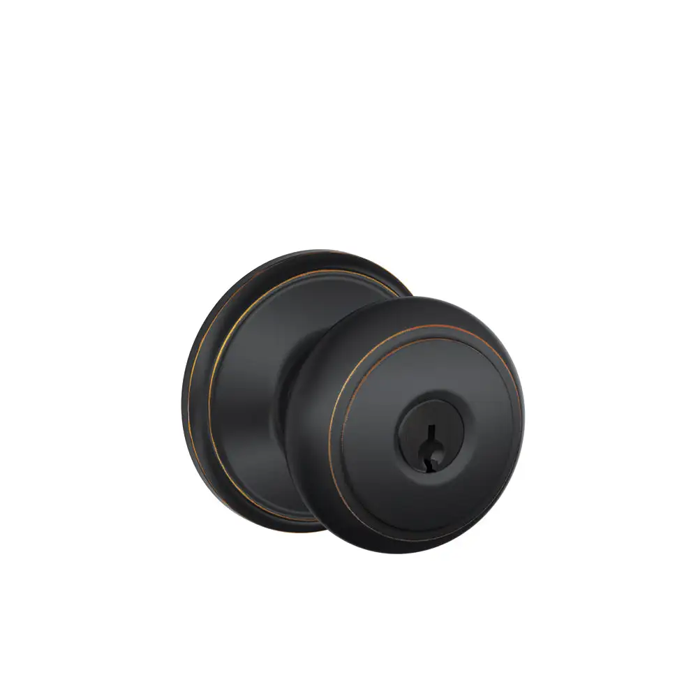 Schlage F51A AND 716 Andover Keyed Entry Knob