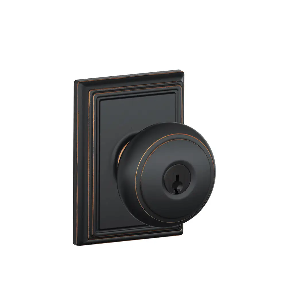 Schlage F51A AND 716 ADD Addison Andover Keyed Entry Knob