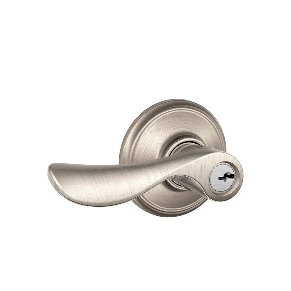 Schlage F51A CHP 619 Champagne Lever Keyed Entry