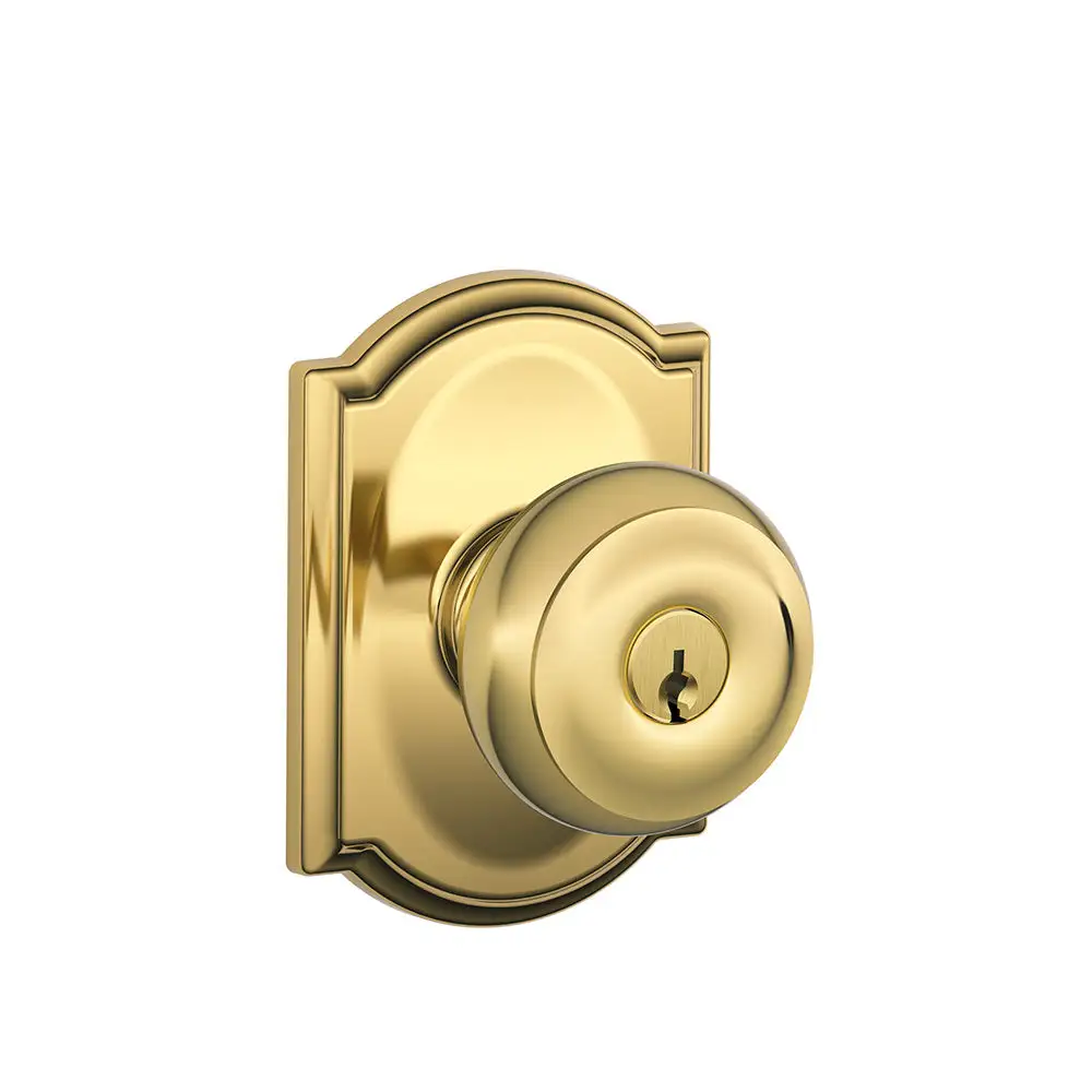 Schlage F51A GEO 605 CAM Georgian Camelot Keyed Entry Knob