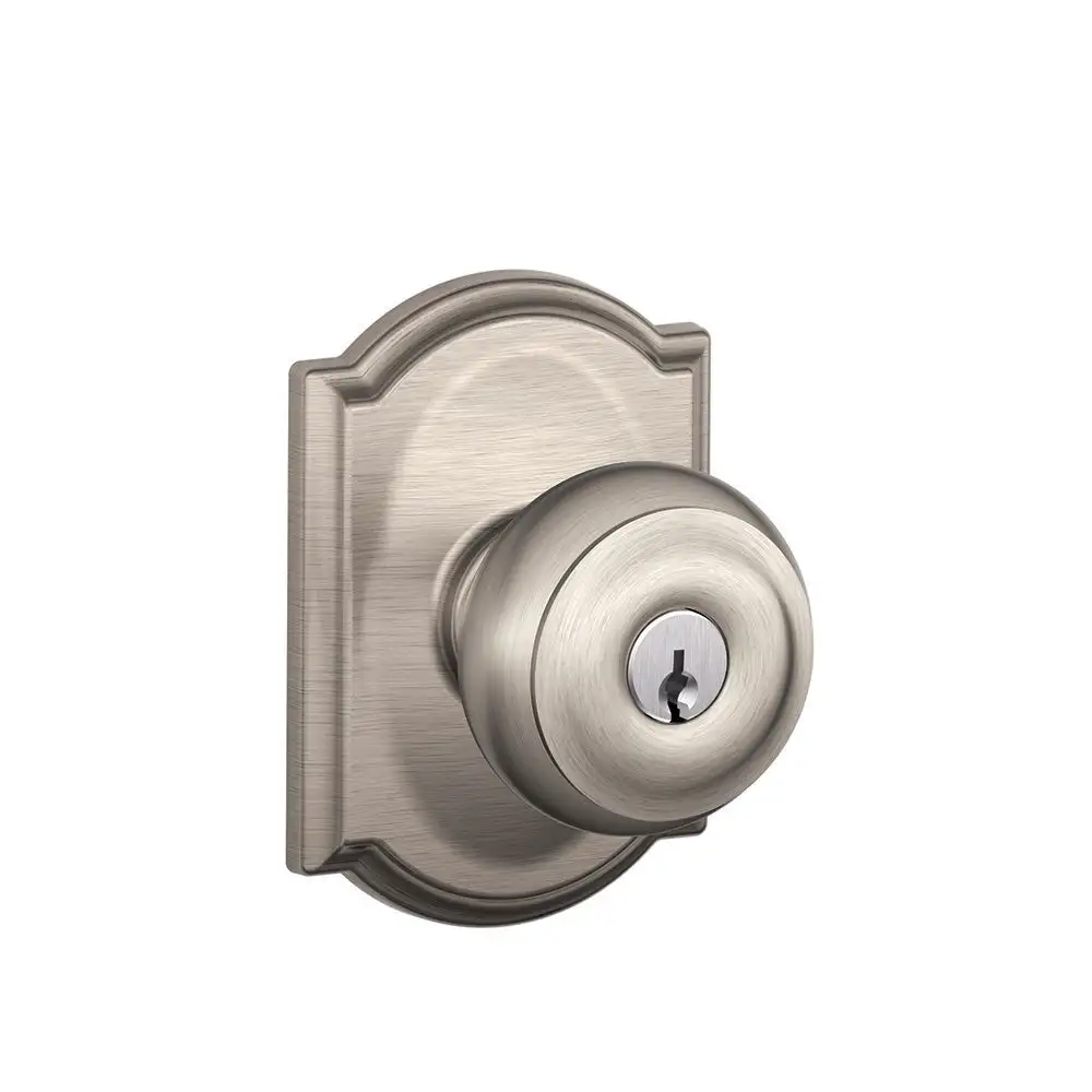 Schlage F51A GEO 619 CAM Georgian Camelot Keyed Entry Knob