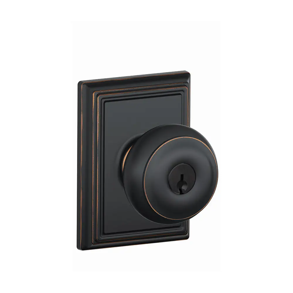 Schlage F51A GEO 716 ADD Georgian Addison Keyed Entry Knob