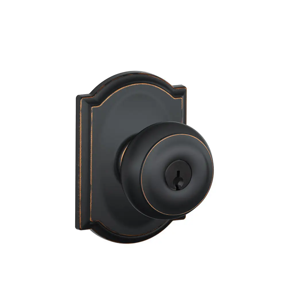 Schlage F51A GEO 716 CAM Georgian Camelot Keyed Entry Knob